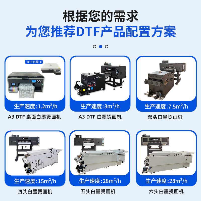 Cross-Border Special-Purpose Double-Head A2 White Ink Heat Transfer Printer T-Shirt Clothing Digital White Ink Powder Drying All-In-One Machine