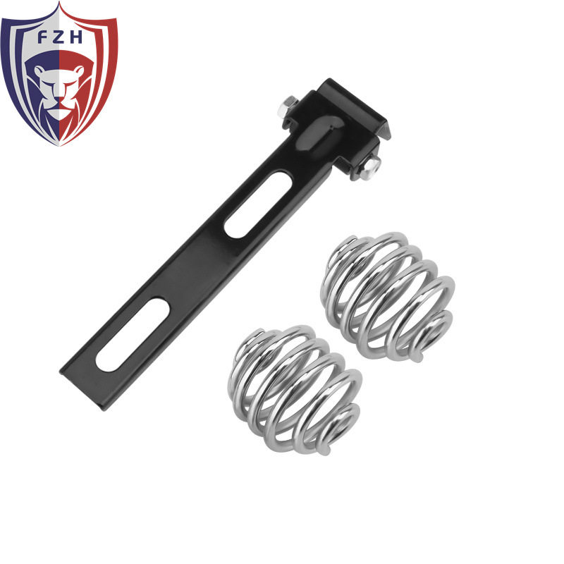 シルバー短円バネ + ブラックブラケット