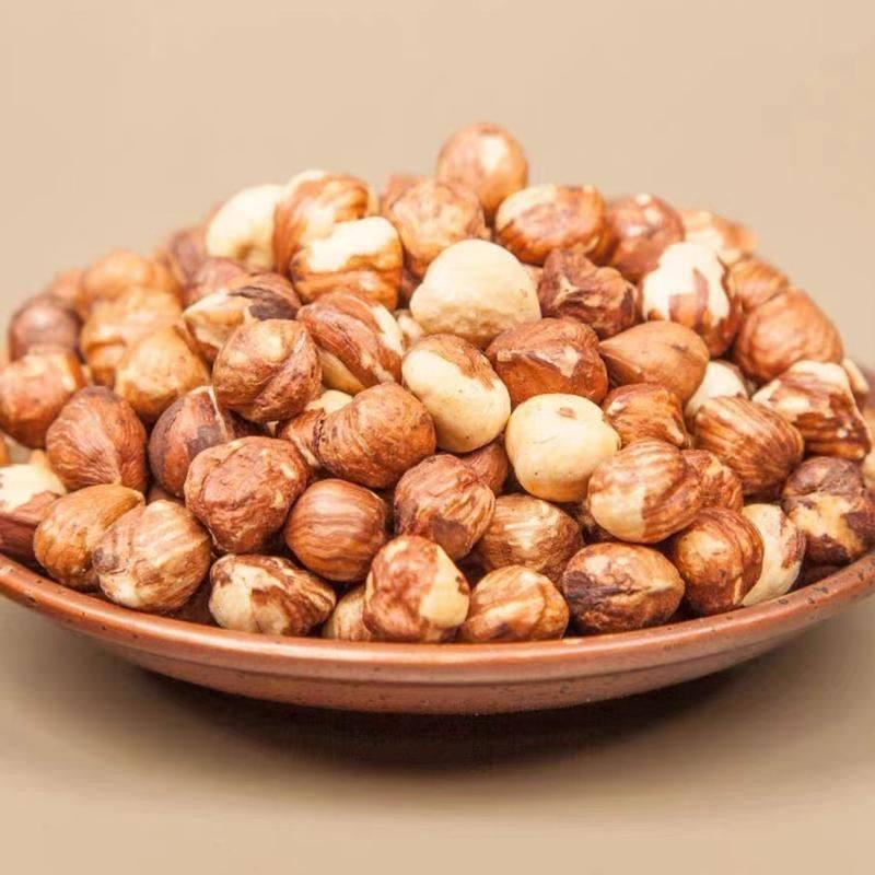New Northeast Wild Hazelnut Kernels Roasted 500g Original Flavor Raw Shelled Peeled Small Hazelnuts Cooked Snack Nuts