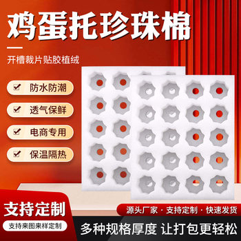 Pearl Cotton Egg Tray Jinan Thickeneded Buffer Anti-Shattering Multi-Layer Protection Farm Supermarket Egg Tray Pearl Cotton