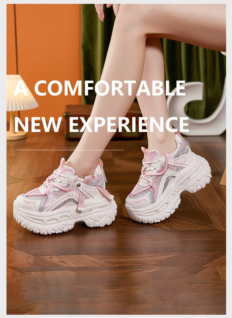 Giày sandal cao gót nữ hở mũi đế dày thoáng khí — Hoa lan trắng, Bột trắng chi tiết 10