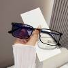 New European and American Fashion Square Frame Sunglasses for Men, Outdoor Color-Changing High-End Sun Protection Men's Sunglasses, Cross-Border Wholesale