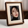 Mortise and tenon solid wood rounded corner photo frame black walnut table 6 inch 67 8 inch gold sandalwood picture frame high sense