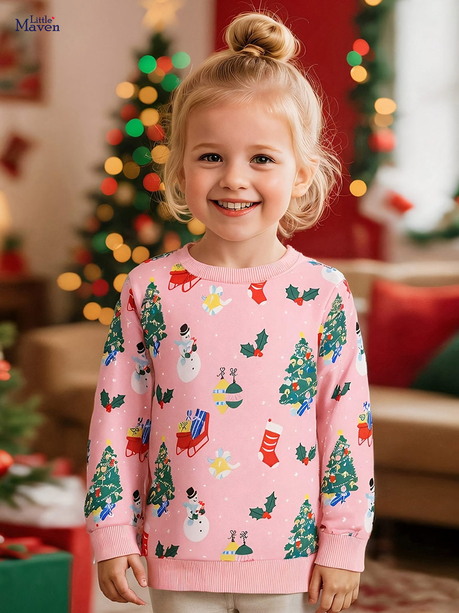 New Kids' Dress Wholesale, Cartoon Long-sleeve Girls' Dress, Autumn Cute Kids' Skirt