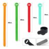 Data Cable Tie Round Head Color Back-to-back Self-adhesive Tie with Printable LOGO Storage Nylon Velcro Tie
