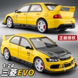 1:24 Mitsubishi EVO IX модифицированная гоночная модель из сплава имитация спортивного автомобиля JDM, украшение детской игрушки оптом