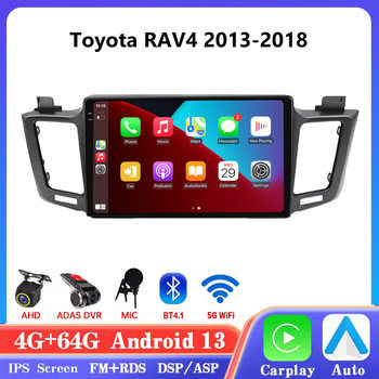 Suitable for Toyota Rav4 13-18 Android Large Screen Car Central Control Navigation Bluetooth Wireless Carplay
