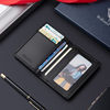 King Paul Small Card Holder Men's Ultra-thin Leather Trendy Men's ID Bag Anti-theft Brush Wallet Driver's License Holder Card Holder