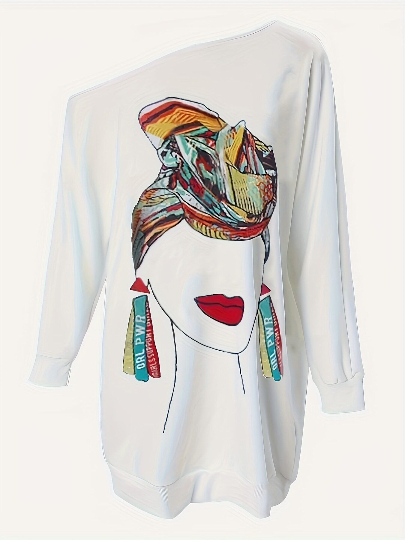 Women's Printed Casual Relaxed Long-Sleeve Dresses