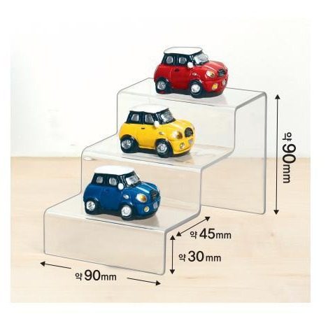 Factory Direct Sales Two-Dimensional Storage Rack Transparent Acrylic Storage Desktop Organizer Transparent Plastic Display Rack