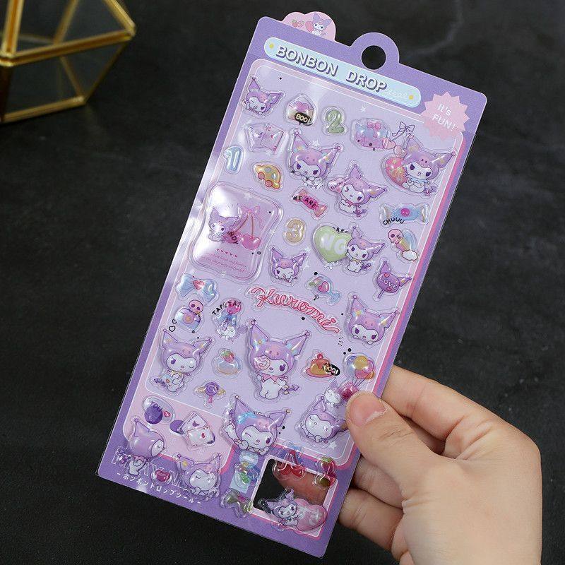 3Dエンボスステッカー【クロミ】/パック