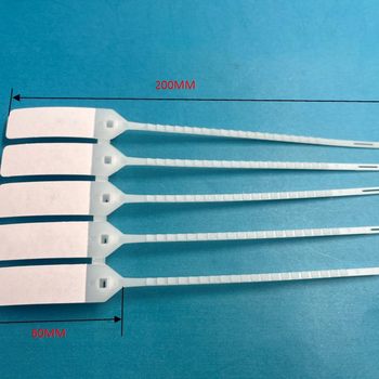 200mm Toothed Zip Ties, Disposable Logistics Labels, Flexible and Strong Zip Ties, Plastic Seals for Car Tailgate and Fuel Tank Escort