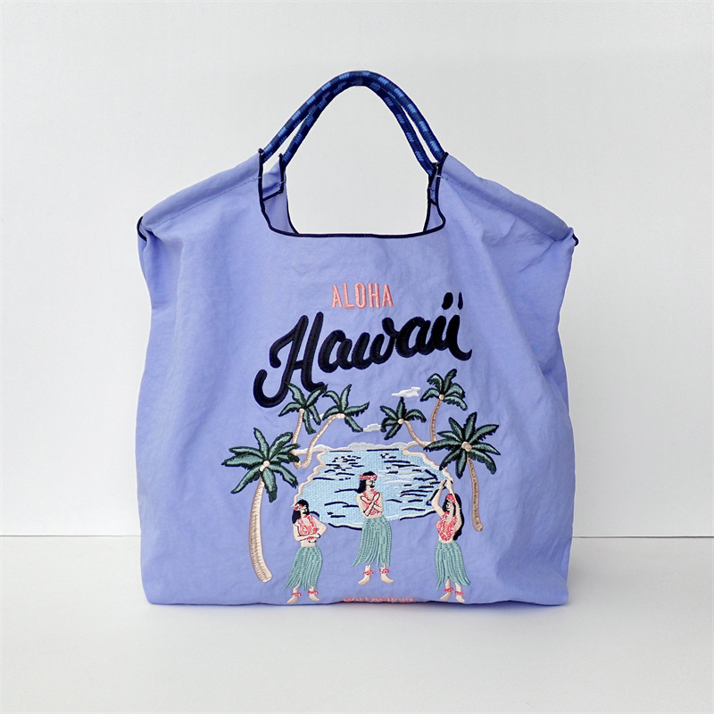 【刺繍金】紫ハワイ