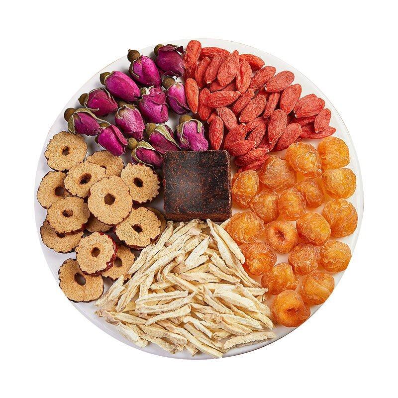 Brown Sugar Ginger Jujube Tea Rose Ginger Shreds Longan Red Dates Red Wolfberry Combination Scented Tea Aunt Tea Brown Sugar Ginger Jujube Qi and Blood Tea
