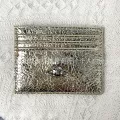 Golden crackle saturn card holder