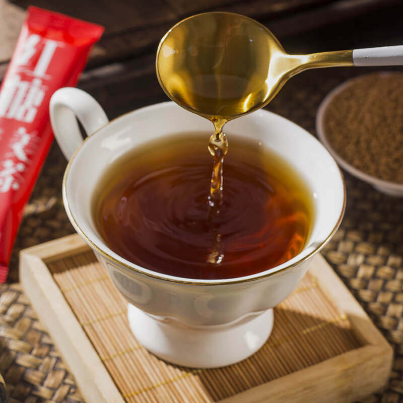 Brown Sugar Ginger Tea for Menstrual Pain, Honey Brown Sugar Drink for Blood Circulation, Ginger Tea for Girlfriend or Family, Instant Sachet