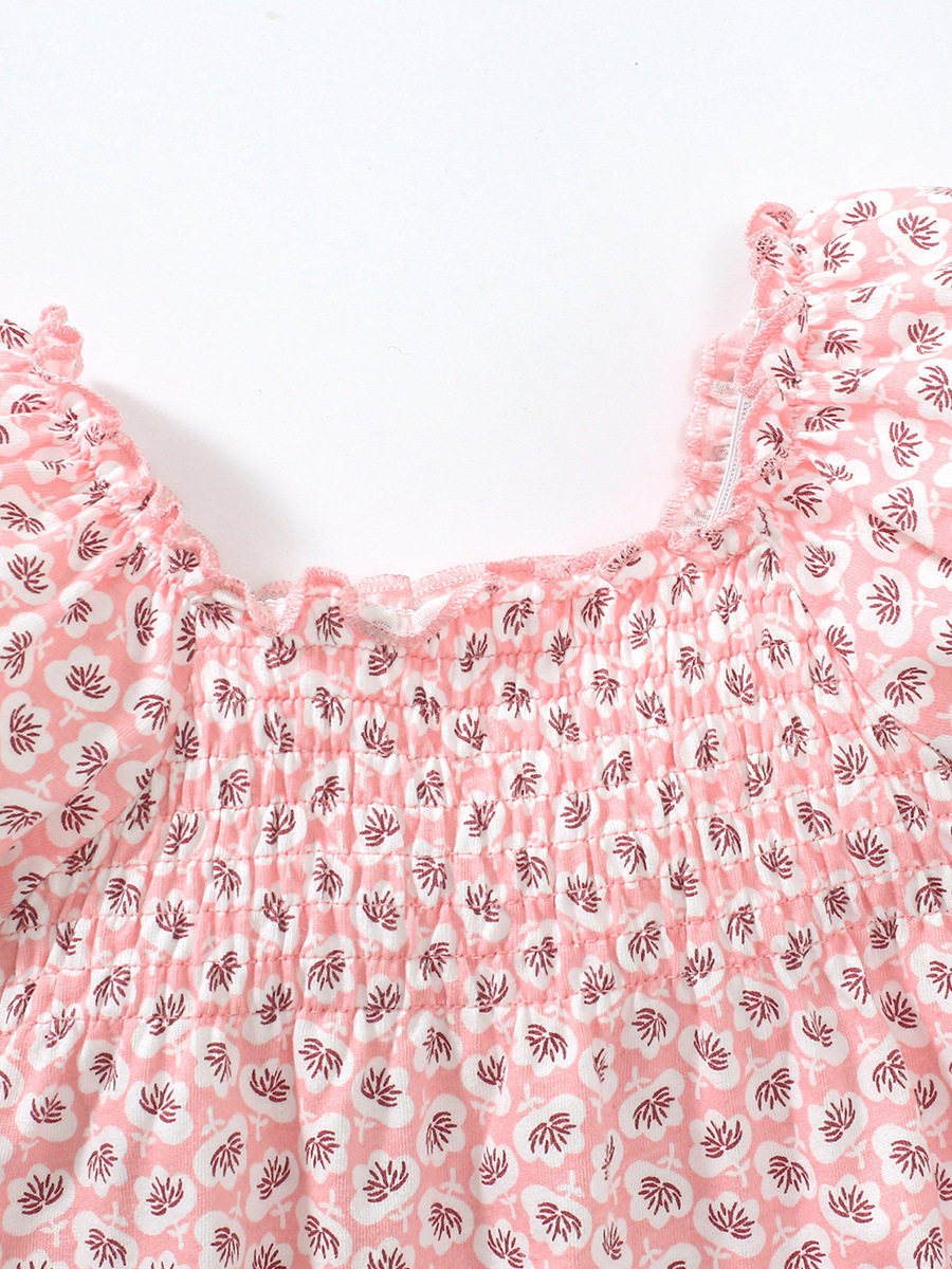 Girls' Short-sleeve T-shirt, Kids' Short-sleeve Summer Wear, Cute Girls' Summer Clothes, Children's Clothing Short-sleeve