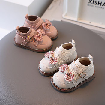 Female baby shoes 0-1-2 years old 3 girls princess shoes baby children's shoes soft soled toddler children's shoes spring and autumn