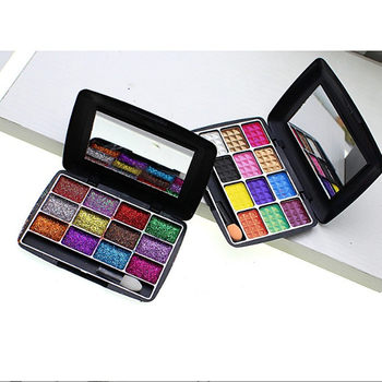 12 Color Band Mirror Eye Shadow Plate Student Sequins Glitter Earth Color Pearlescent Matte Beginner Glitter Eye Shadow