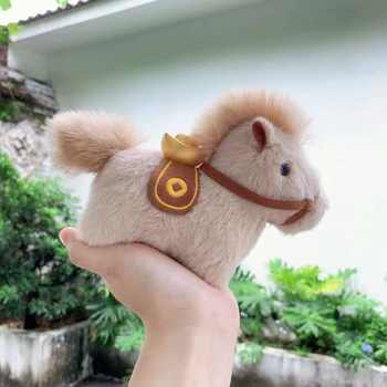 2026 Cute Year of the Horse Mascot Pony Doll Simulation Doll Keychain Stuffed Toy Children's Doll Pendant
