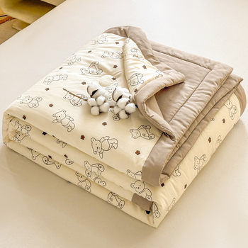 Class A Maternal and Infant Grade Xinjiang Cotton Summer Quilt Single Double Summer Quilt Student Dormitory Cartoon Air Conditioning Gift Quilt Wholesale