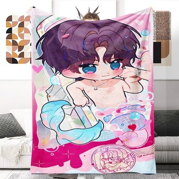 Bath Edition Love and Deep Space Baby Bus Bed Blanket Office Nap Blanket Spring and Autumn Air-conditioning Blanket Student Dormitory Blanket