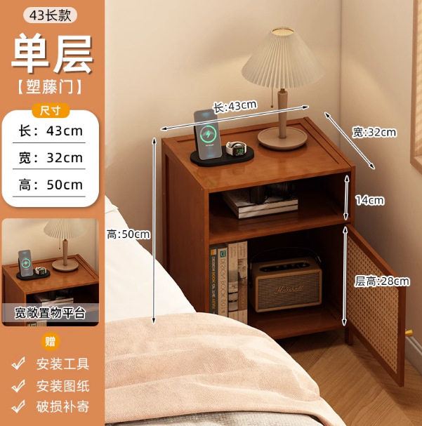 简易书柜防尘加深窄款夹缝置物柜带柜门书架落地家用多层放书本架