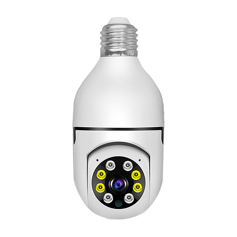 Bulb Camera Lamp Holder Camera E27 Monitoring Indoor Wifi Night Vision Hd 360 Foreign Trade Cross-Border Hot Model