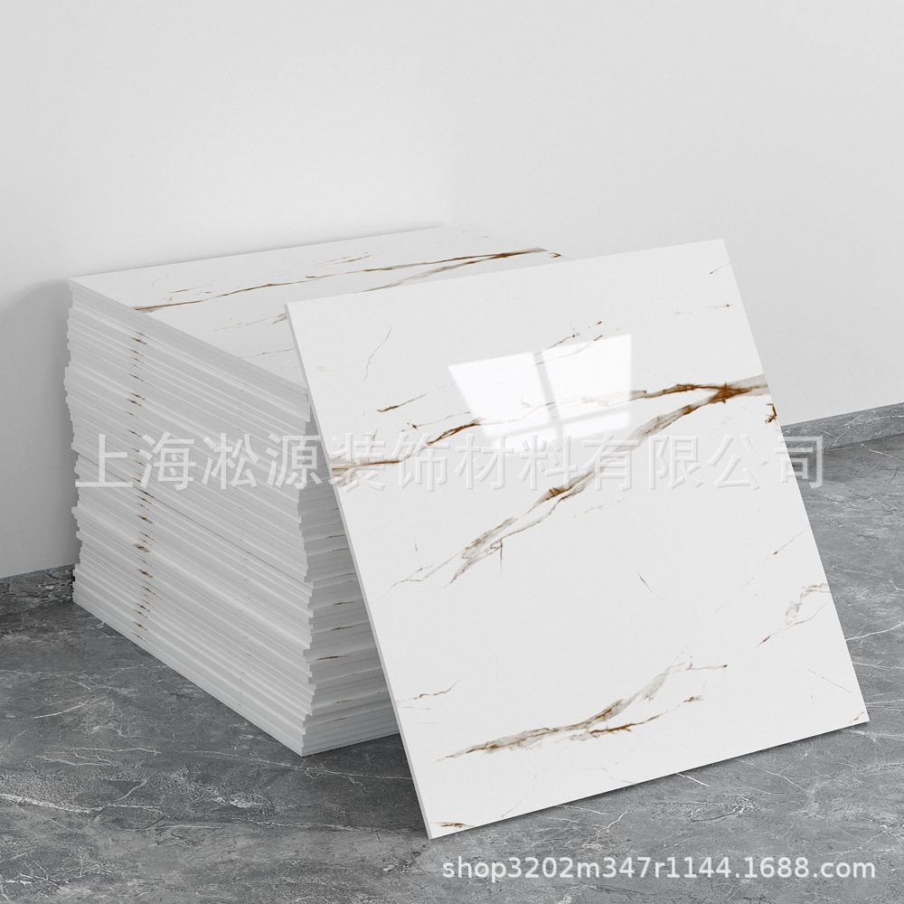 外贸跨境热销大理石仿瓷砖墙贴自粘防水防潮背景墙面装饰墙壁纸