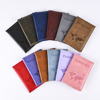 2023 Cross-Border Hot Model 66 Pattern Color-Changing Pu Passport Protective Cover Passport Holder Ticket Holder Passport Spot Factory Direct Sale