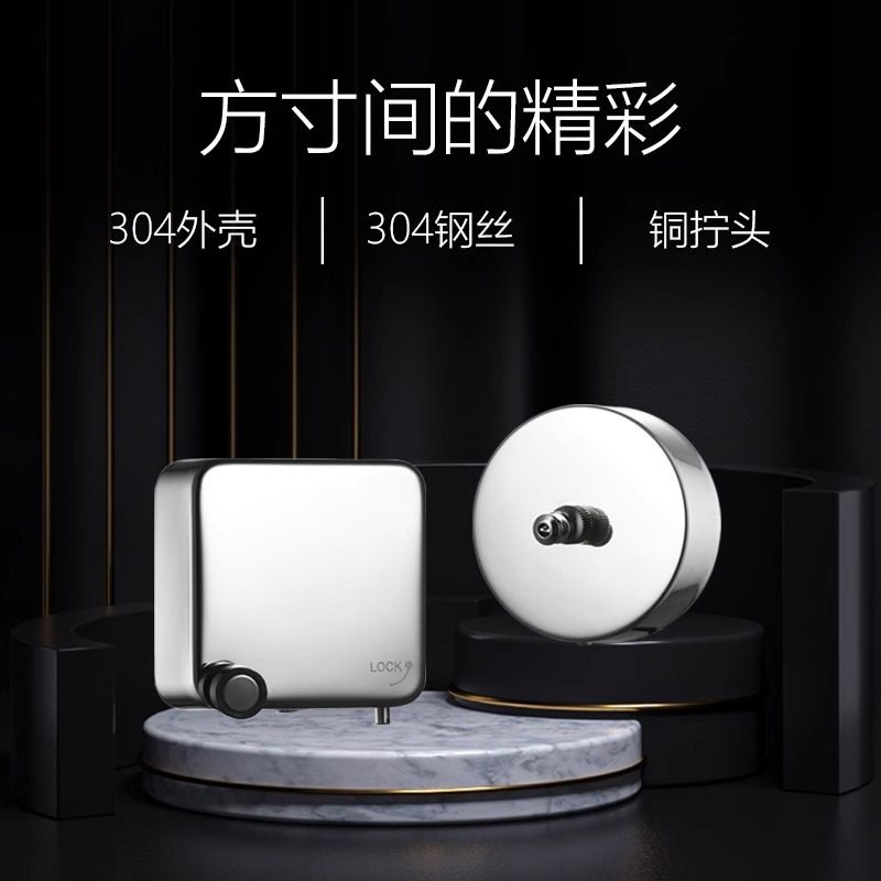 Customized 304 Stainless Steel Invisible Clothesline Clothes Drying Artifact Indoor Bathroom Retractable Balcony Wire Rope