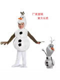 Костюм Xuebao cos для игры в замороженного снеговика на Хэллоуин, одежда для детского рождественского представления, костюм на День защиты детей