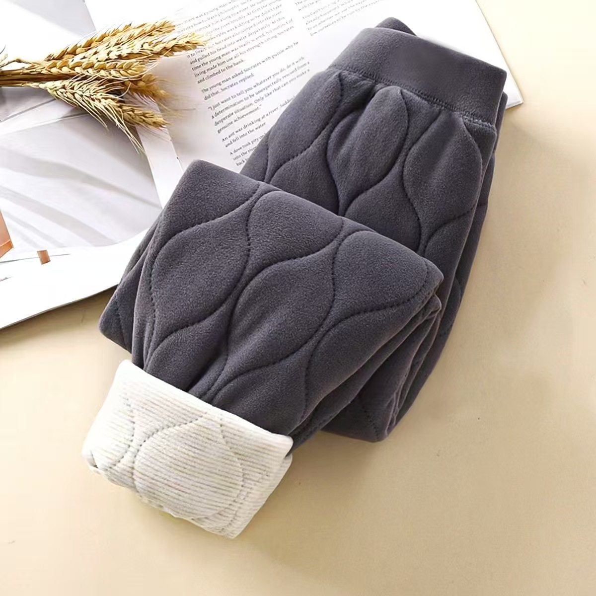 Kids' School Uniform Thermal Pants, Thickened Base Layer for Big Kids, Student Uniform Inner Wear Warm Essential