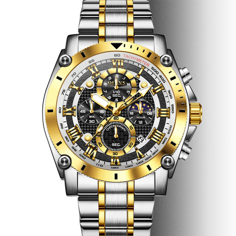 Oris Olevs New Cross-Border Export Large Dial High-End Men's Business Watch Versatile Men's Quartz Watch