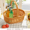 Storage Basket Hand-held Fruit Basket, picnic basket, photo-taking, dancing, hand-held egg basket, rattan-like knitting gift basket