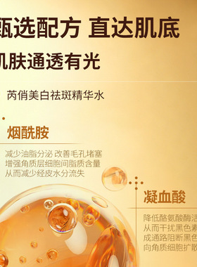 芮俏美白祛斑精华水精华露补水保湿改善暗沉提亮国妆特字