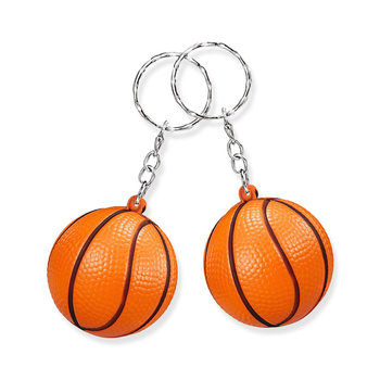 Amazon's Hot-Selling 4cm Kidsren's Mini Basketball Keychain Backpack Pendant to Relieve Stress and Vent Solid Pu Foam Ball