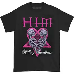 Him Goth Rock Gothic Rock Finnish Rock Band Gothic Skull Punk American Retro Men's T-Shirt