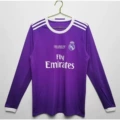Long sleeve real madrid away game 16-17