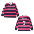 Collared long sleeve - pink stripe