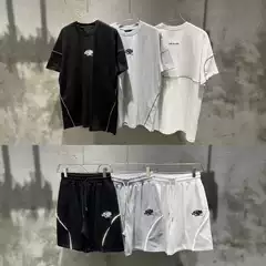 American Trendy Brand Syna World Short-Sleeved Men's and Women's Suits Drill Style High Street Hip-Hop Ins Summer Casual Shorts