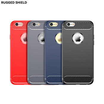 Suitable for Apple Iphone6 Mobile Phone Case Apple Iphone6 Brushed Carbon Fiber Anti-Fall Mobile Phone Case Protective Cover