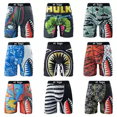 [Ethika's Same Style Full Price] Shorts and Underwear Men's Breathable Boxer Briefs Printed Sports Boxer Briefs