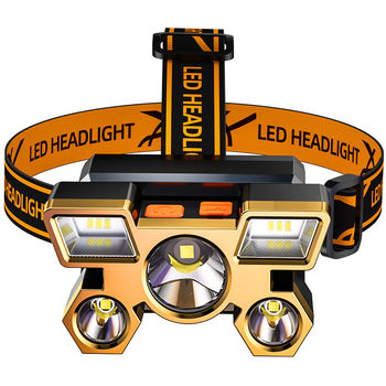 Strong light headlight rechargeable super bright long-range outdoor head-mounted miner's lamp outdoor special forces lighting night fishing lamp