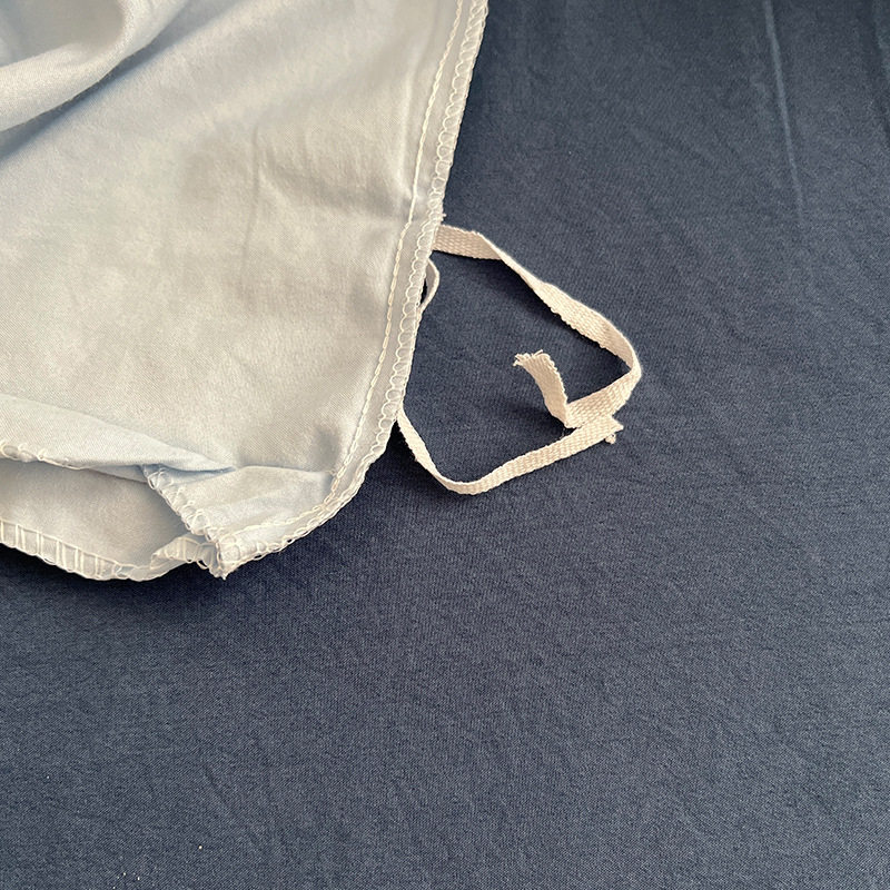 Class a Simple Pure Color Washed Cotton Four-Piece Set Single and Double Student Dormitory Quilt Cover Bed Sheets Three-Piece Set Universal for All Seasons