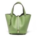 Large avocado green (gold buckle)