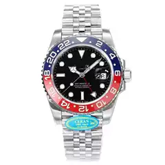 Cross-border foreign trade Greenwich Men's Coke Sprite Ring Business Steel Belt Automatic Mechanical Watch Factory Wholesale