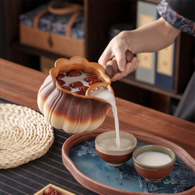 Heat-Resistant Ceramic Pot with Lid for Home Use, Suitable for Direct Fire and Electric Ceramic Stove, for Brewing Tea and Making Milk Tea