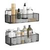 No-Drill Wall-Mounted Storage Rack, Bathroom Wall-Mounted Organizer, Dormitory Bedside Wall Storage Rack