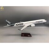 Прототип авиационного самолета A350-1000 из углеродного волокна, модель самолета длиной 47 см с фонарями и колесами, имитирующая статическую модель самолета